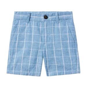 Janie & Jack NWT Tattersall Linen Cotton Shorts. Size 4